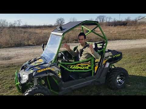 Avenger 250cc UTV Utility Vehicle Monster Gas Golf Cart Test Drive And Review