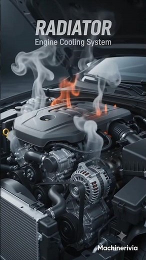 Radiator Explained in 32 Seconds! 🚗 | Types, Parts & Working Animation