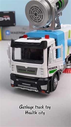 Electric Auto Garbage Truck sweeper cleaning #diecast #shortvideo #shorts