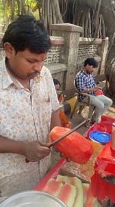 91M views · 394K reactions | Watermelon Cutting Skills | Mi_nashikkar_ | Facebook