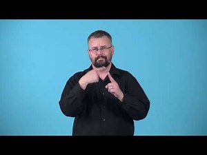 Watch how to sign 'blue sky' in American Sign Language.