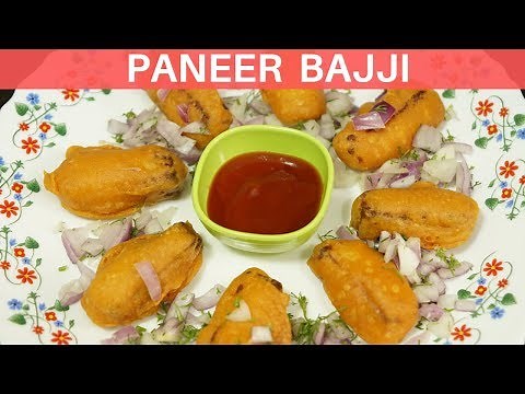 CRISPY PANEER BAJJI RECIPE || PANEER SNACK || How to make Paneer Bajji
