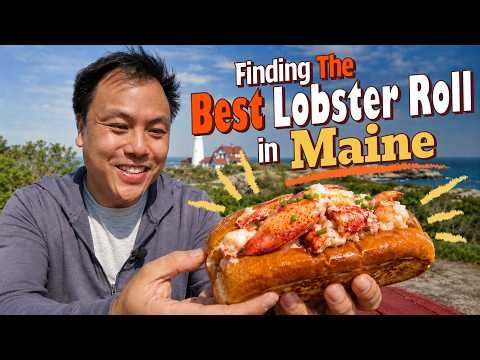 Finding the Best Lobster Roll! A Lobster Roll Tour in Portland, Maine!