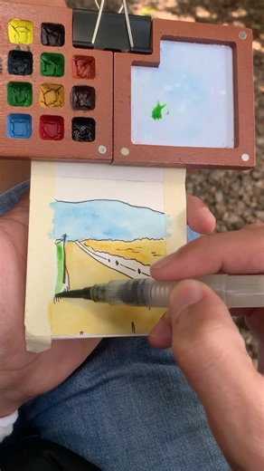 Cách VẼ TRANH PHONG CẢNH đơn giản mà đẹp | how to draw scenery #vetranh #vetranhphongcanh