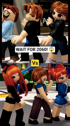 GIRLS VS BOYS Roblox Dance Battle! 💃🕺 (WAIT FOR 2060! 😱) #catchcatch #roblox #shorts