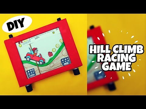 DIY HILL CLIMB RACING GAME | DIY paper games | DIY easy game with paper and cardboard | paper craft
