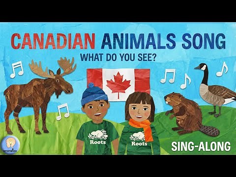 Canadian Animals Song for Kids | Brown Bear What Do You See Style | Nursery Rhyme