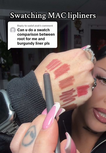 Swatching MAC Lip Liners: A Comparison Guide