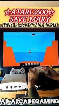 Atari Save Mary Level 15 Gameplay (Hard Mode) - Atari Flashback Blast Vol 1