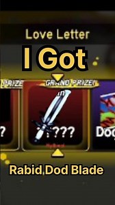 OMG! I Got Rabid Dog Blade In Love Letter 😱 #bloxfruits #roblox