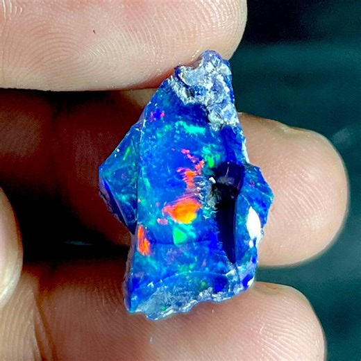 8.30 Cts, Natural Black Opal Rough | Lightning Ridge Raw Opal for Cutting & Jewellery Making - Etsy