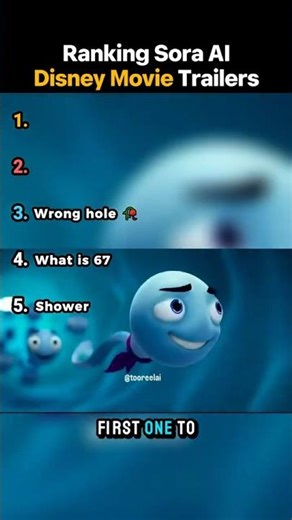Ranking Sora AI Disney Movie Trailers #6 ⭐. #shorts