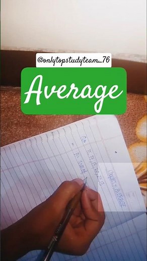 maths skill / finding Average easy trick #mathematics