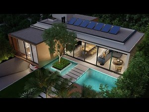 Casa Integrada com Piscina e Dois Quartos