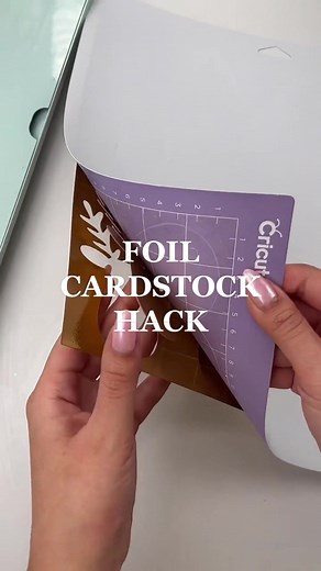 Quick Trick for Cutting Foil Cardstock with Cricut Machine