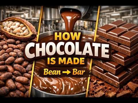 Chocolate Factory Process | How Chocolate Is Made Step by Step