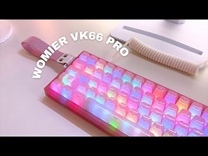 Pink jelly-like thocky keyboard 💖