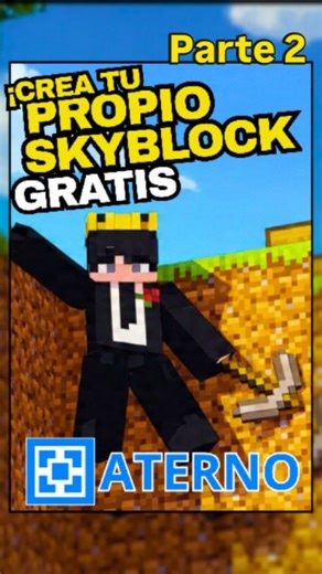 Mralex on Instagram: "CREA TU PROPIO SERVER SKYBLOCK GRATIS || #minecraft #mralex #minecrafttutorial #aternos #skyblock"