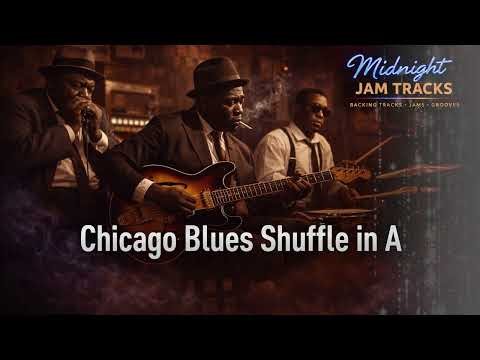 Chicago Blues Shuffle Backing Track in A | Classic Shuffle Groove