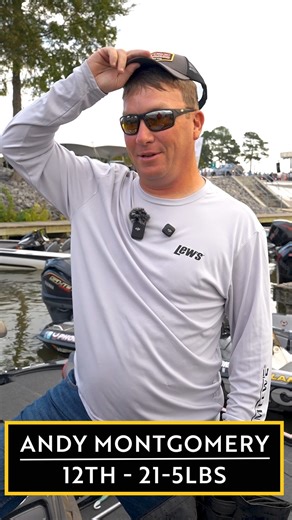 Ultimate Angler Championship 🏆 Day One Recap with Andy Montgomery Going into Day Two of The Ultimate Angler Championship, Montgomery is sitting in 12th with 21lbs and 5 ounces! Can he fish his way to the top 10 tomorrow?? Keep up with the action on the FishingChaos app💪 #strikekinglurecompany #teamlews #tieoneon #feelthedifference | Strike King Lure Company