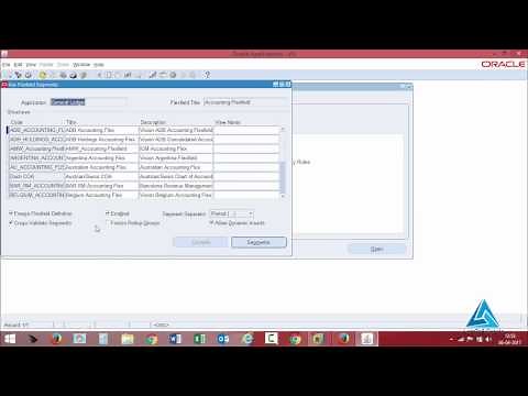 Creation of a Chart of Account structure (COA) in Oracle General Ledger R12
