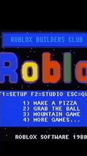 RoBlOx in 1988 #roblox #games