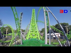 The Monster 3D front seat on-ride HD POV @60fps Adventureland Iowa