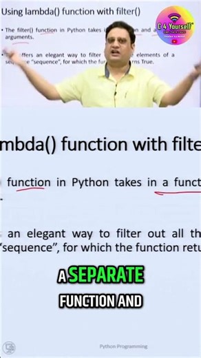 Filter Function: Simplify Data with Function and List Arguments! #shorts