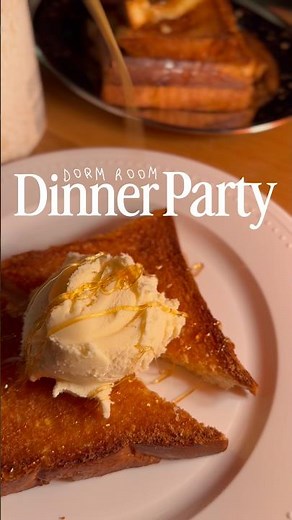Dorm Room Dinner Party #college #dinnerparty
