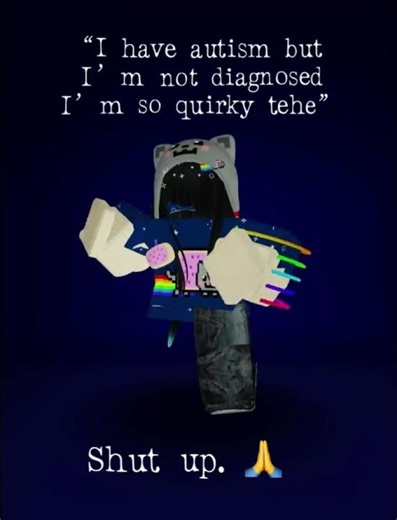 Wow your so quirky for pretending to have autism #roblox #shorts #viral #roblox
