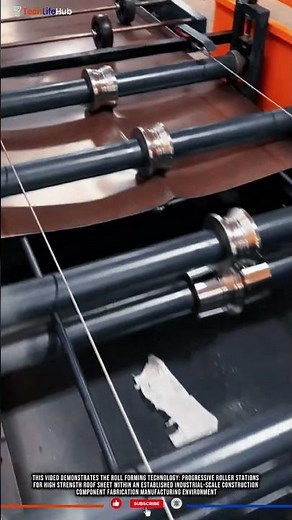 Roll Forming Technology: Progressive Roller Stations for High Strength Roof Sheet #tech