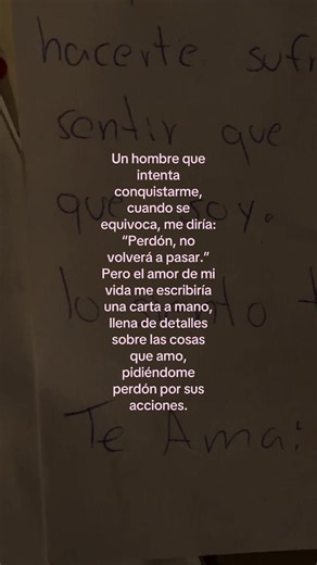Carta de amor a mano: cómo conquista el amor de mi vida