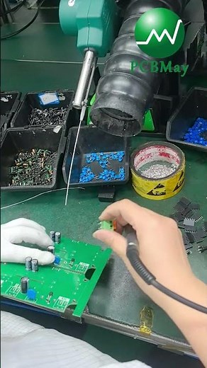 Plugging Components and Soldering by Manual | PCB Assembly Service | PCBMay