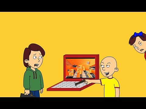 Caillou runs "MEMZ DESTRUCTIVE" on his Dad's Laptop/Grounded BIG TIME (my version)