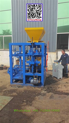 QT4-24 semi automatic concrete cement block making machine price for sale in uganda, ghana, Bulgaria