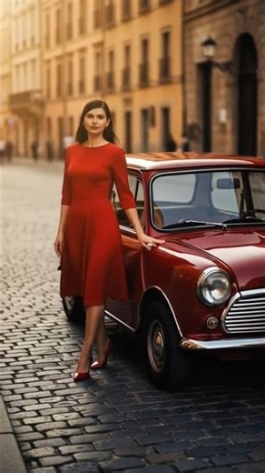 Timeless Elegance in a Red Dress ❤️ | Vintage European Vibes