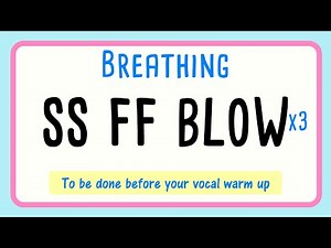 😮‍💨 Breathing Exercise for Singers | My Favorite | SS FF BLOW x3