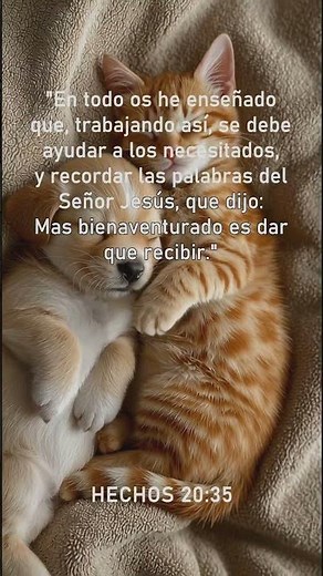 Hechos 20:35 | El amor a Dios y al prójimo #citabiblica