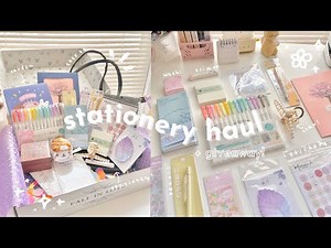 🍧 huge stationery haul + giveaway // stationery pal unboxing, cute & aesthetic items!