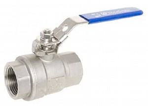1" Stainless Steel (316) Ball Valve - 2pc Full Port, 1000WOG