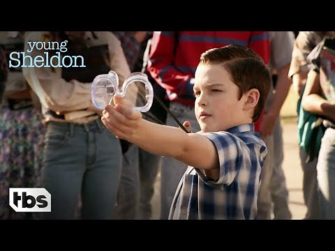 Sheldon Fights Jason Davies With His Slingshot (Clip) | Young Sheldon | TBS
