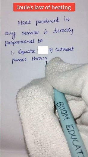 Joules 's law of heating | Class10 #electricity #class10 #physics