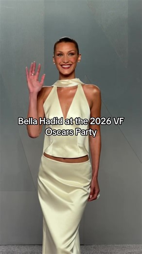 Bella Hadid Shines at the VF Oscars Red Carpet