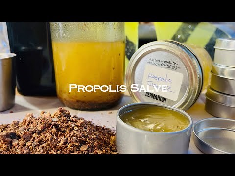 Healing powers of Propolis, and how to make a salve .