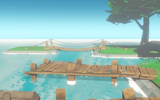 【Unity Shader】原创风格化（？）水体渲染展示1