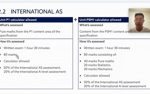 AQA alevel 数学考试介绍
