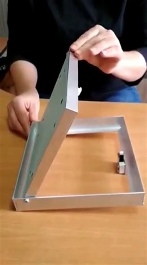 Hidden aluminum access panel with push-to-open mechanism – Custom hatch door for walls and ceilings