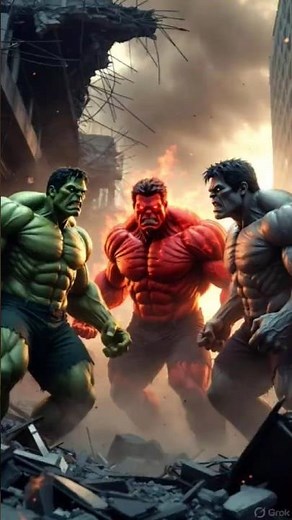 Green Hulk vs Red Hulk vs Grey Hulk Part 2 😱 Final Battle Begins! #shorts