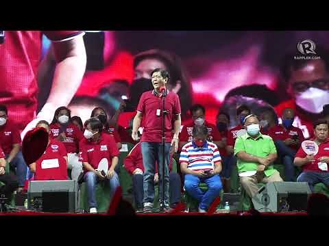 FULL SPEECH: Bongbong Marcos at the Uniteam Quezon City proclamation rally