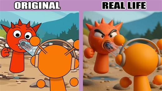 😱笑疯！Sprunki 蟑螂挑战 TikTok 名场面 原版 Pinki 瞳孔地震 毛绒版直接 “干饭” 反差绝了!